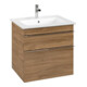 V&B Meuble sous lavabo Venticello 60,3x59x50,2cm, poignée chrome, kansas oak-3