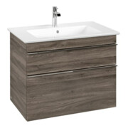 V&B Meuble sous lavabo Venticello 75,3x59x50,2 cm, poignée chrome, chêne stone-3