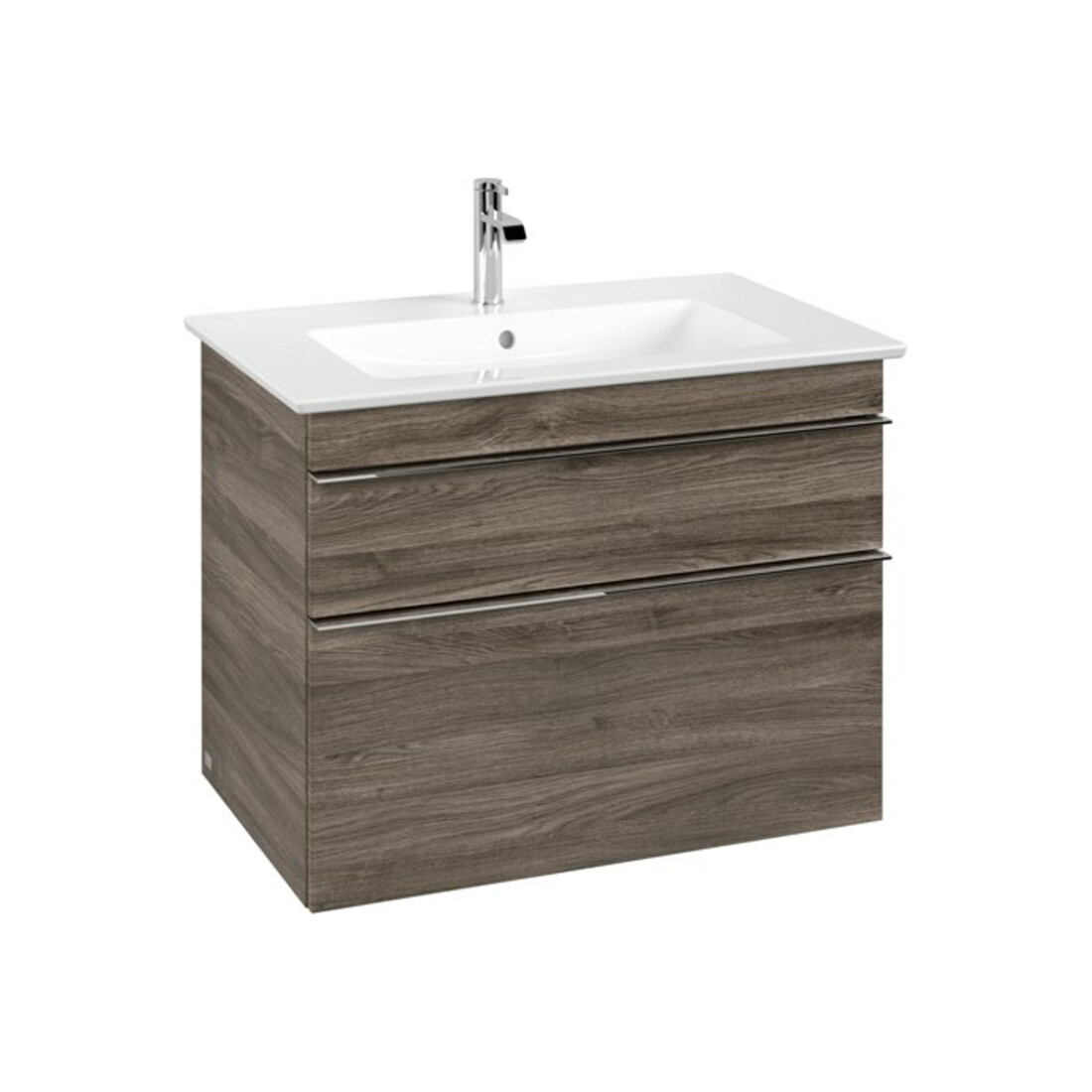 V&B Meuble sous lavabo Venticello 75,3x59x50,2 cm, poignée chrome, chêne stone
