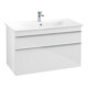 V&B Meuble sous lavabo Venticello 95,3x59x50,2 cm, B avec, Gr. chr, blanc brillant-1