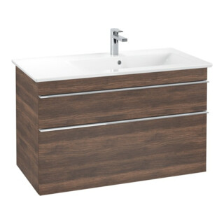 V&B Meuble sous lavabo VENTICELLO 95,3x59x50,2 cm, D, gris clair, Ariz. Oa