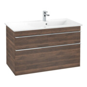 V&B Meuble sous lavabo VENTICELLO 95,3x59x50,2 cm, D, gris clair, Ariz. Oa