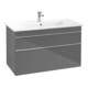 V&B Meuble sous lavabo Venticello 95,3x59x50,2cm, avec B, couleur chrome, brillant-1