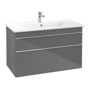 V&B Meuble sous lavabo Venticello 95,3x59x50,2cm, avec B, couleur chrome, brillant