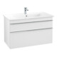 V&B Meuble sous lavabo Venticello 95,3x59x50,2cm, B avec, chromé, blanc mat-1