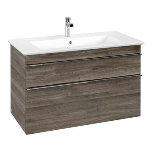 V&B Meuble sous-lavabo Venticello 95,3x59x50,2cm, B avec, Gr. chr, st. Oa