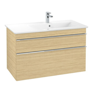 V&B Meuble sous lavabo VENTICELLO 95,3x59x50,2cm, Droit, Couleur chêne, Nord Oa