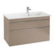 V&B Meuble sous lavabo Venticello 95,3x59x50,2cm, Droit, Gris clair, Bleu volcan-1