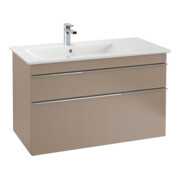 V&B Meuble sous lavabo Venticello 95,3x59x50,2cm, évier à gauche, gris clair, taupe