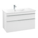 V&B Meuble sous-lavabo Venticello 95,3x59x50,2cm, G gauche, gris clair, blanc mat-3