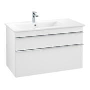 V&B Meuble sous-lavabo Venticello 95,3x59x50,2cm, G gauche, gris clair, blanc mat-3