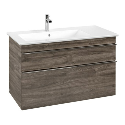 V&B Meuble sous-lavabo Venticello 95,3x59x50,2cm, L g, Couleur chrome, st. Oa