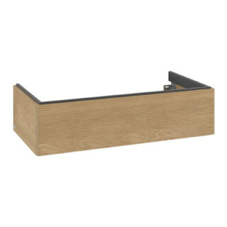 V&B Meuble sous-vasque Antao 98,8x25,6x49,3 cm, avec façade, chêne miel