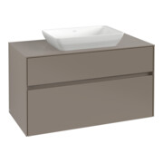 V&B Meuble sous-vasque Collaro 100x54,8x50cm, vasque centrale, graphite