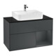 V&B Meuble sous-vasque Finion 100, placage bouleau mat, laqué mat-1