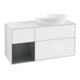 V&B Meuble sous-vasque Finion 120 cm, blanc brillant, laqué-1