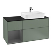 V&B Meuble sous-vasque Finion 120 cm, Pl b m, Rg l A m, Oli. m Lac