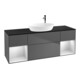 V&B Meuble sous-vasque Finion 160 cm, Pl blanc mat, Tiroir blanc laqué, Anthracite mat-1