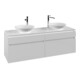 V&B Meuble sous vasque Legato 160x55x50cm, pour 2 vasques, blanc mat