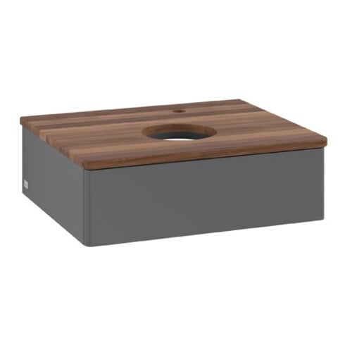 V&B Meuble sous vasque sans structure de façade Antao 60x19x50cm, HL, WBP w wa, Anthrac. m Lac