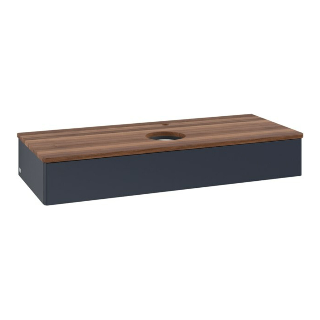 V&B Meuble sous-vasque sans structure de façade, éclairage Antao 120x19x50cm, H I P, WBP w wal, md bl. m Lac