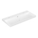V&B Meuble vasque AVENTO 100x47, 2 trous, avec trop-plein, blanc pierre C-plus-1