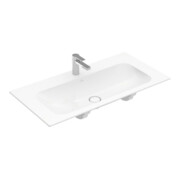 V&B Meuble vasque Finion 100x50 cm, 1 trou robinet/débordement, blanc C+