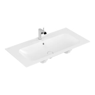 V&B Meuble vasque Finion 100x50 cm, 1 trou robinet/ vidage, blanc mat C+