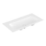 V&B Meuble vasque Finion 100x50 cm, 1 trou robinet/ vidage, blanc mat C+-3