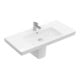 V&B Meuble vasque Subway 2.0 100x47 cm, blanc, avec trou de robinet, trop-plein-1