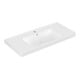 V&B Meuble vasque Subway 2.0 100x47 cm, blanc, avec trou de robinet, trop-plein-3