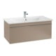 V&B Meuble vasque VENTICELLO 100x50 cm, avec trou robinet, trop-plein, blanc-1
