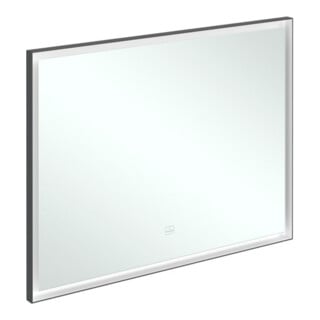 V&B Miroir Subway 3.0 cadre alu, 100x75x4,75 cm, noir mat/we ma