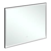 V&B Miroir Subway 3.0 cadre alu, 100x75x4,75 cm, noir mat/we ma