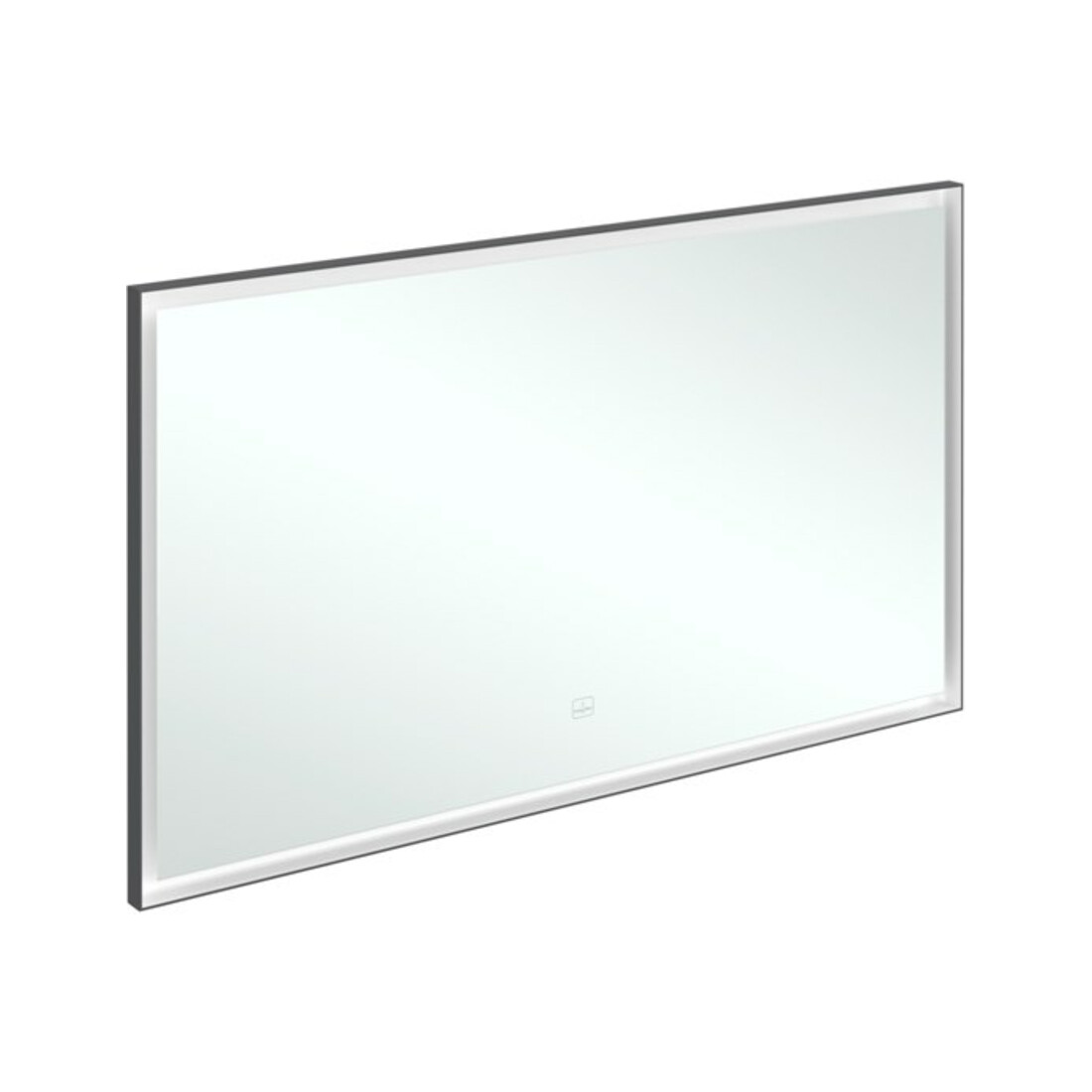 V&B Miroir Subway 3.0 cadre alu, 130x75x4,75 cm, noir mat/we ma
