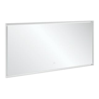 V&B Miroir Subway 3.0 cadre alu, 160x75x4,75cm, blanc mat