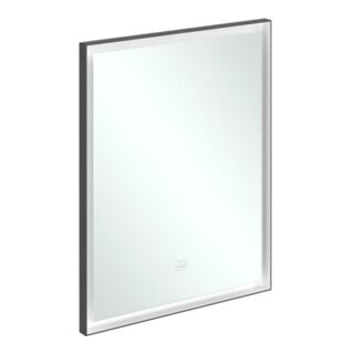V&B Miroir Subway 3.0 Cadre alu, 60x75x4,75cm, noir mat/we ma