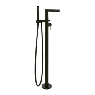 V&B Mitigeur de baignoire Conum sur pied, noir mat