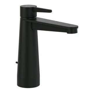 V&B Mitigeur lavabo monocommande Conum avec vidage à tige, noir mat