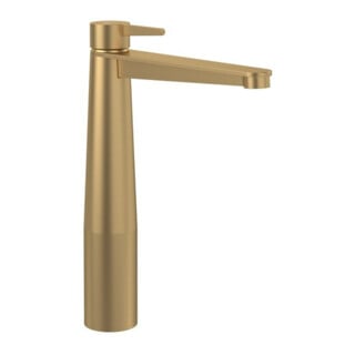 V&B Mitigeur lavabo monocommande Conum relevé, avec vidage push-open, or brossé