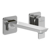 V&B Mitigeur monocommande 2 trous Subway 3.0 sortie fixe, sans garniture, mural, chrome