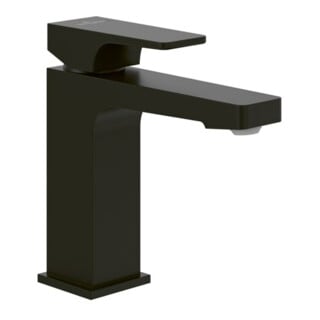 V&B Mitigeur monocommande ARCHITECTURA SQUARE avec vidage à tige, noir mat