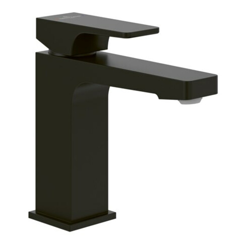 V&B Mitigeur monocommande ARCHITECTURA SQUARE avec vidage à tige, noir mat