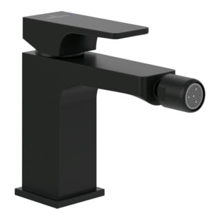 V&B Mitigeur monocommande bidet Architectura Square avec garniture de vidage, noir mat