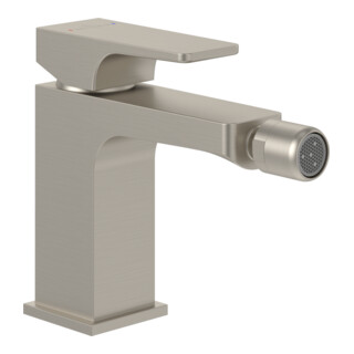 V&B Mitigeur monocommande bidet Architectura Square m garniture vidage, nickel brossé noir