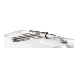 V&B Mitigeur monocommande d'évier Como Window 14,8 l/min, pivotant, acier inoxydable massif