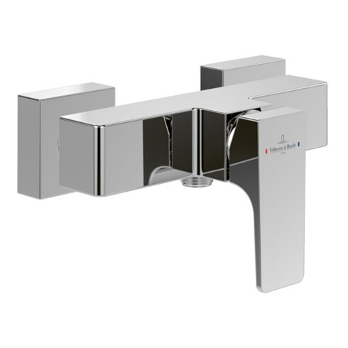 V&B Mitigeur monocommande douche Architectura Square avec clapet anti-retour, mural, chrome