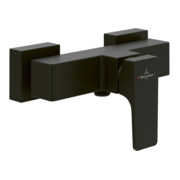 V&B Mitigeur monocommande douche Architectura Square avec clapet anti-retour, mural, noir mat