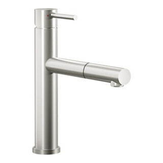 V&B Mitigeur monocommande pour évier Como Shower Sky 7,8 l/min, extractible, acier inox massif