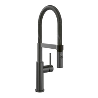 V&B Mitigeur monocommande pour évier Steel Expert 2.0 Anthracite, mousseur pivotant